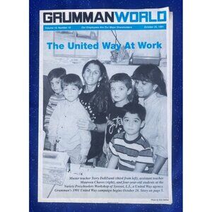 GrummanWorld Newsletter Oct 25 1991 | E-2C Hawkeye | United Way Issue